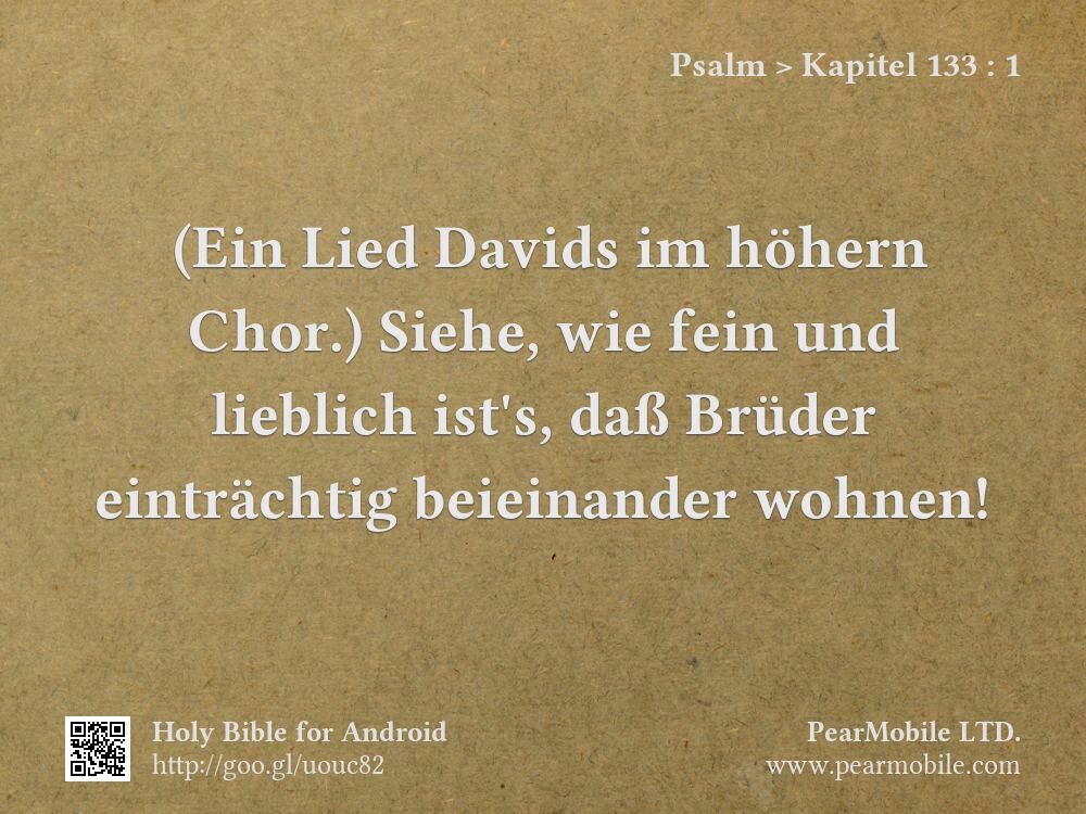 Psalm, Kapitel 133:1